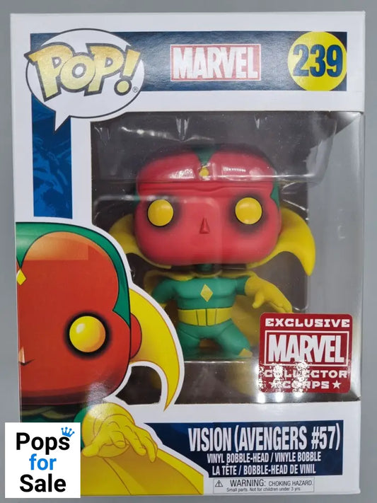 #239 Vision (Avengers #57) - Marvel Collectors Corps Funko POP - PopsforSale.co.uk