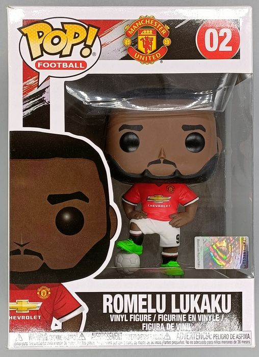 02 Romelu Lukaku - Football - Manchester United Funko POP - Box Damaged