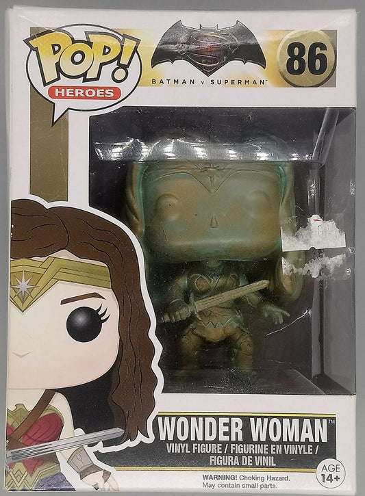 86 Wonder Woman (Patina) DC Batman vs Superman Funko POP - Box Damaged