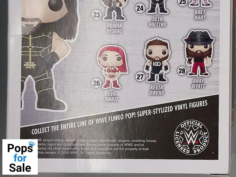 #24 Seth Rollins (Black) - WWE - Box Damaged Funko POP - PopsforSale.co.uk