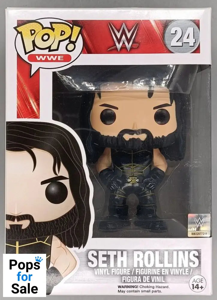 #24 Seth Rollins (Black) - WWE Funko POP - PopsforSale.co.uk