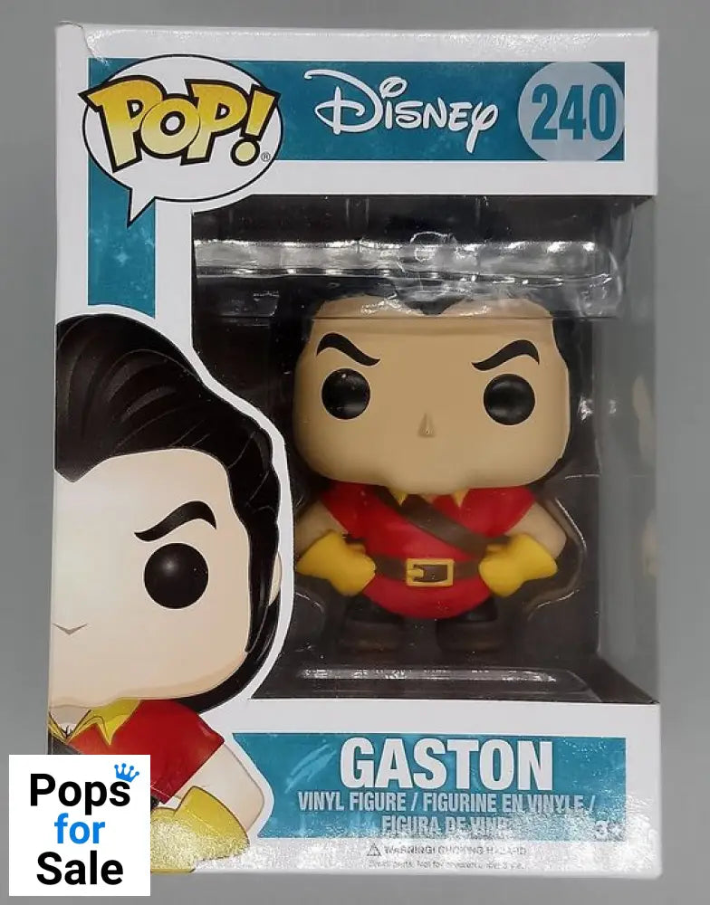 #240 Gaston - Disney Beauty and The Beast - Box Damaged Funko POP - PopsforSale.co.uk