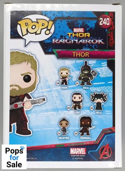 #240 Thor - Marvel Thor Ragnarok - Box Damaged Funko POP