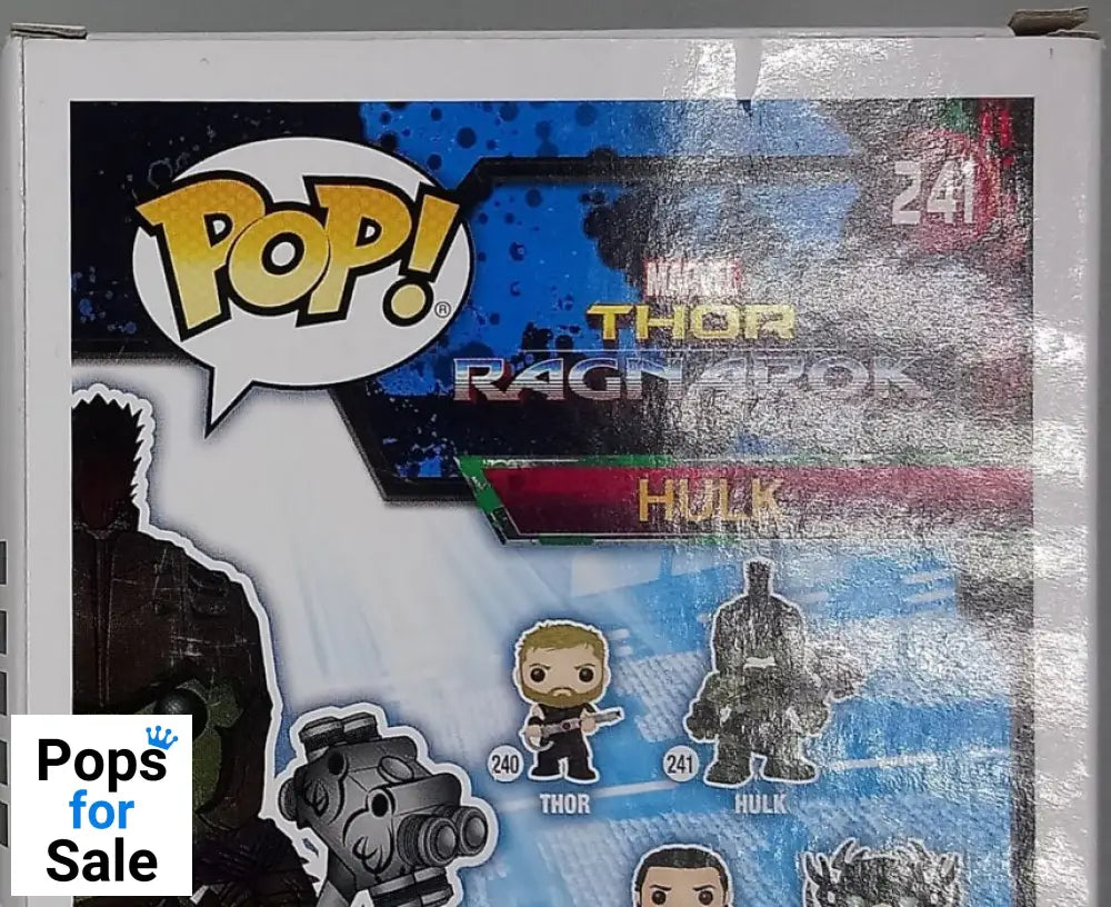 #241 Hulk - Marvel Thor Ragnarok - Box Damaged Funko POP - PopsforSale.co.uk