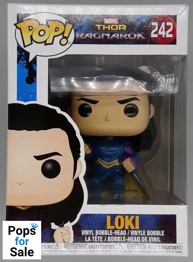 #242 Loki - Marvel Thor Ragnarok Box Damaged Funko POP - PopsforSale.co.uk