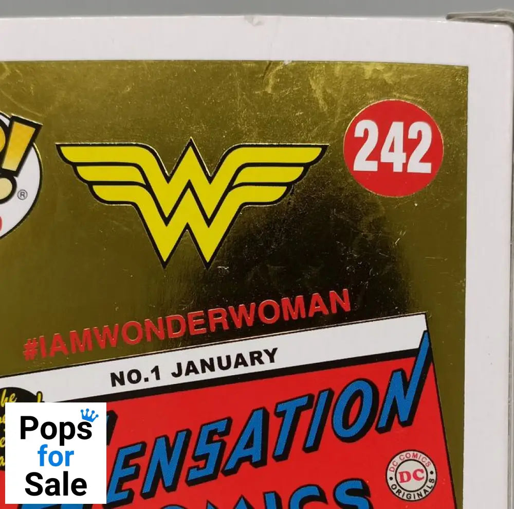 #242 Wonder Woman (First Appearance) - DC - 2018 Con Box Damaged Funko POP - PopsforSale.co.uk