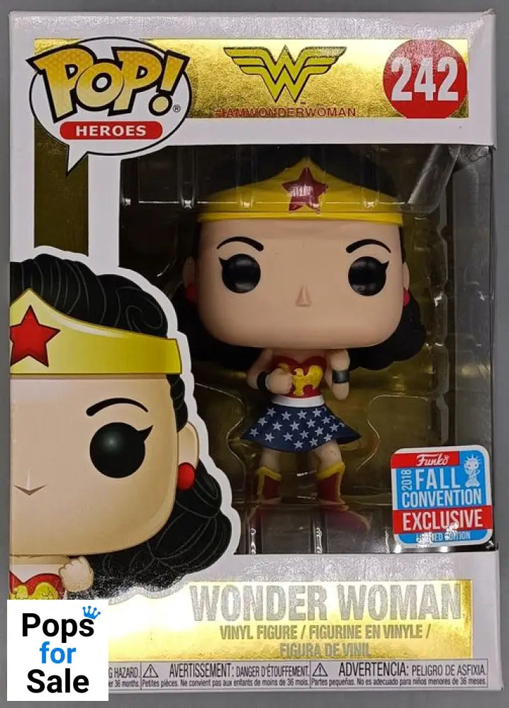 #242 Wonder Woman (First Appearance) - DC - 2018 Con Funko POP - PopsforSale.co.uk