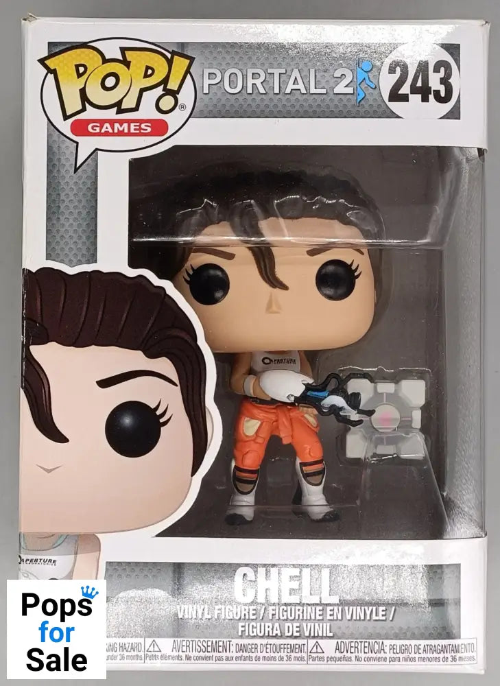 243 Chell - Portal 2 Funko POP - Box Damaged