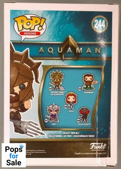 #244 Arthur Curry (as Gladiator) DC Aquaman - Box Damaged Funko POP