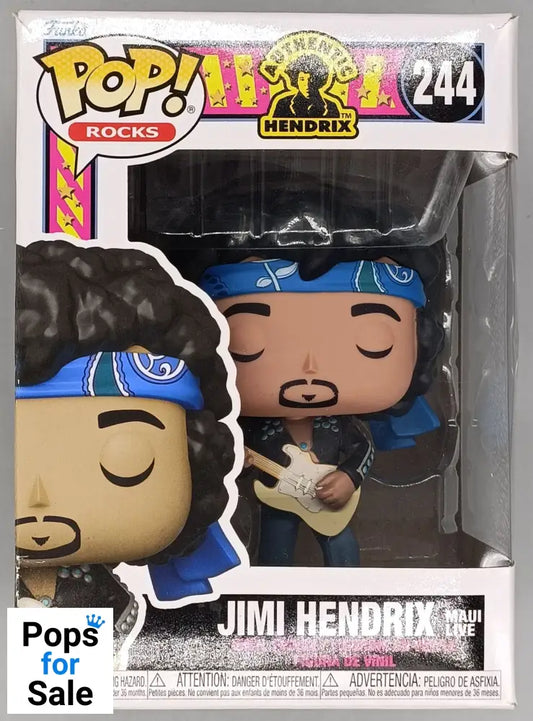 244 Jimi Hendrix (Live in Maui) - Rocks - Funko POP - Box Damaged