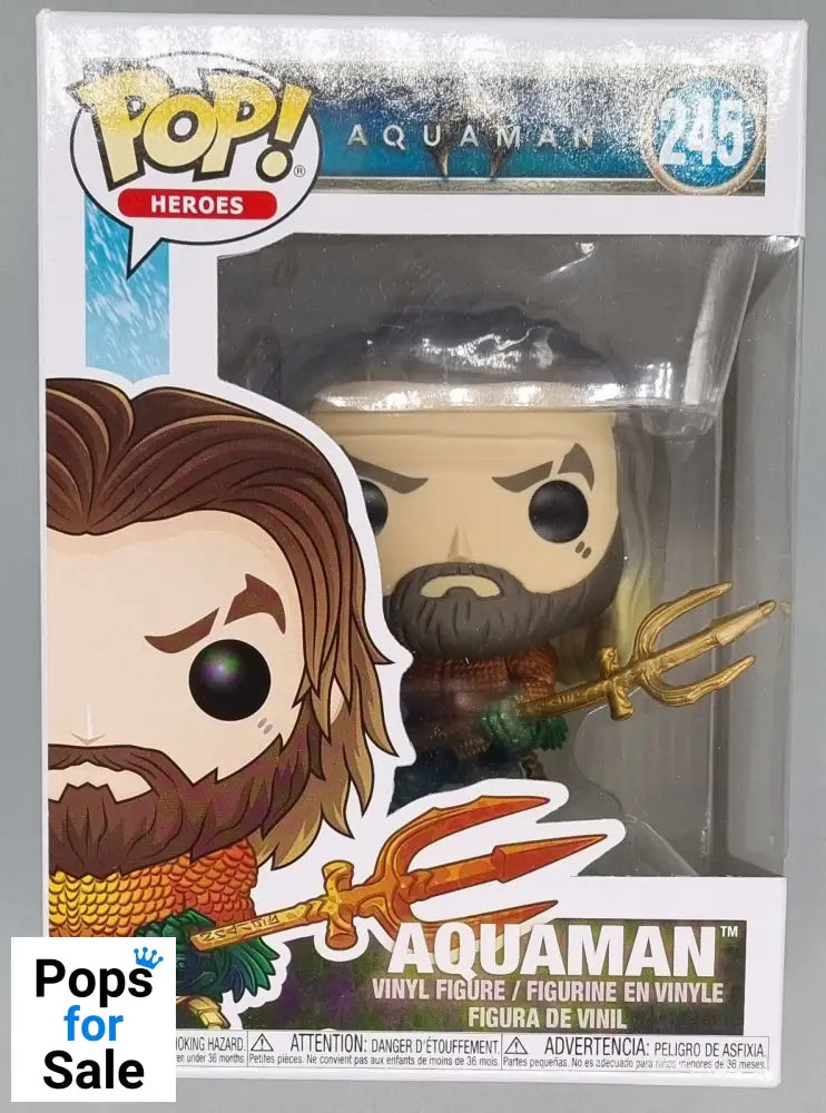 #245 Aquaman - DC Aquaman Funko POP - PopsforSale.co.uk