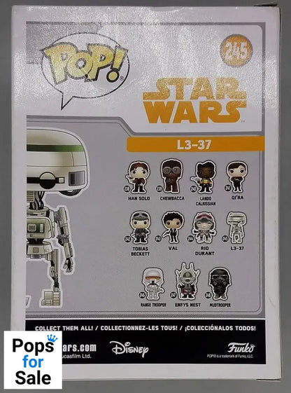 #245 L3-37 - Star Wars - Solo - Box Damaged Funko POP - PopsforSale.co.uk