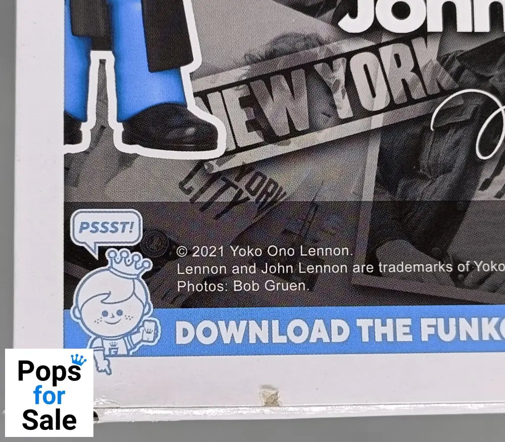 #247 John Lennon (Peacoat) B&W Chase Edition - Box Damaged Funko POP - PopsforSale.co.uk