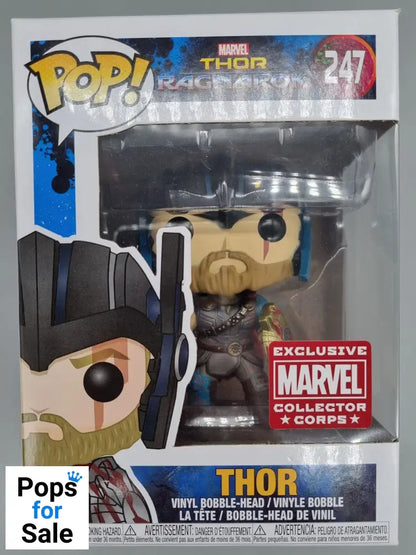 #247 Thor (Gladiator) Marvel Collector Corps - Thor Ragnarok Funko POP - PopsforSale.co.uk