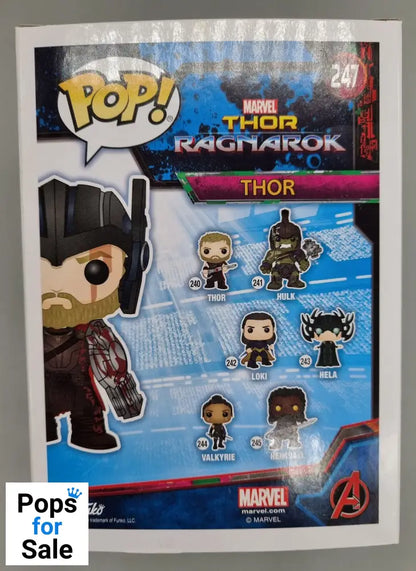 #247 Thor (Gladiator) Marvel Collector Corps - Thor Ragnarok Funko POP - PopsforSale.co.uk