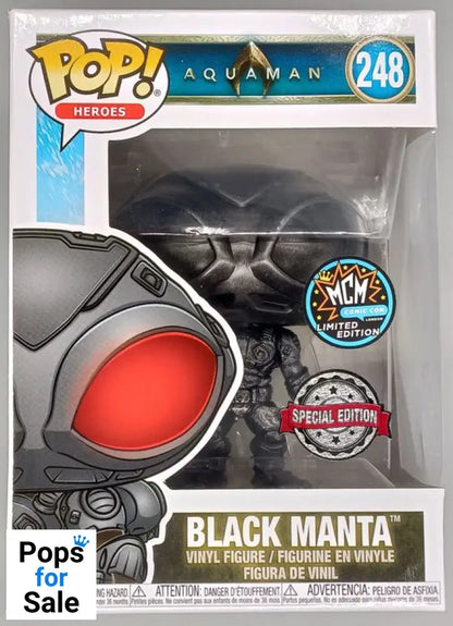 248 Black Manta (Black) - DC Aquaman - Funko POP - Box Damaged
