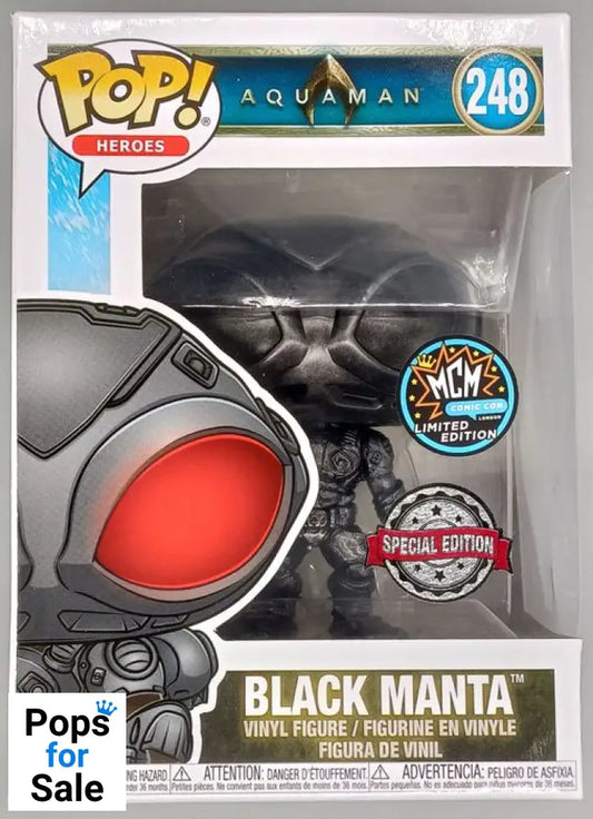 248 Black Manta (Black) - DC Aquaman - Funko POP - Box Damaged