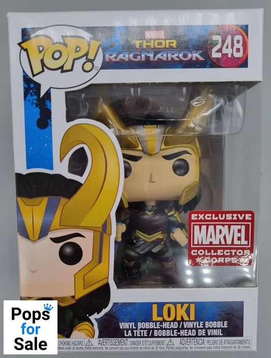 #248 Loki (Helmet) Marvel Collector Corps Exc Thor Ragnarok Funko POP - PopsforSale.co.uk