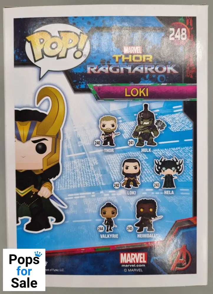 #248 Loki (Helmet) Marvel Collector Corps Exc Thor Ragnarok Funko POP - PopsforSale.co.uk