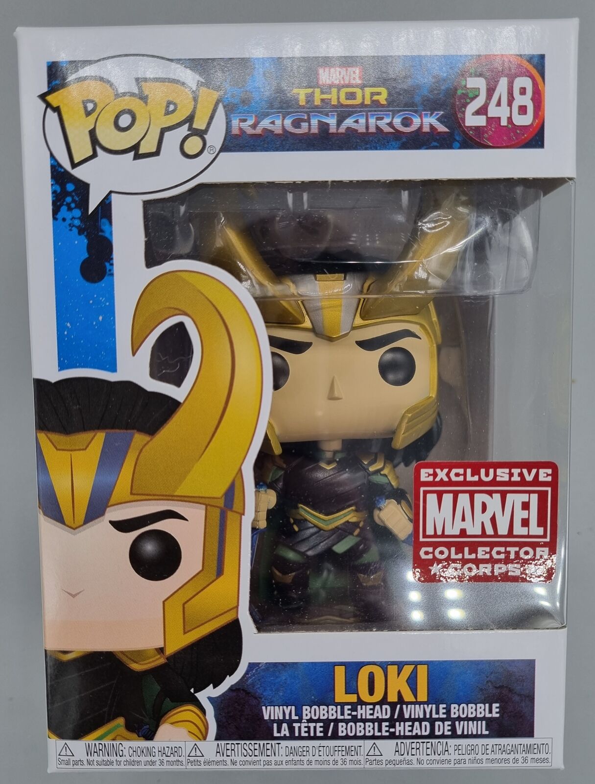 #248 Loki (Helmet) Marvel Collector Corps Exc Thor Ragnarok Funko POP - PopsforSale.co.uk