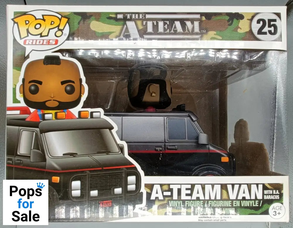 #25 A-Team Van (with B.A. Baracus) Rides - A-Team Box Damaged Funko POP - PopsforSale.co.uk