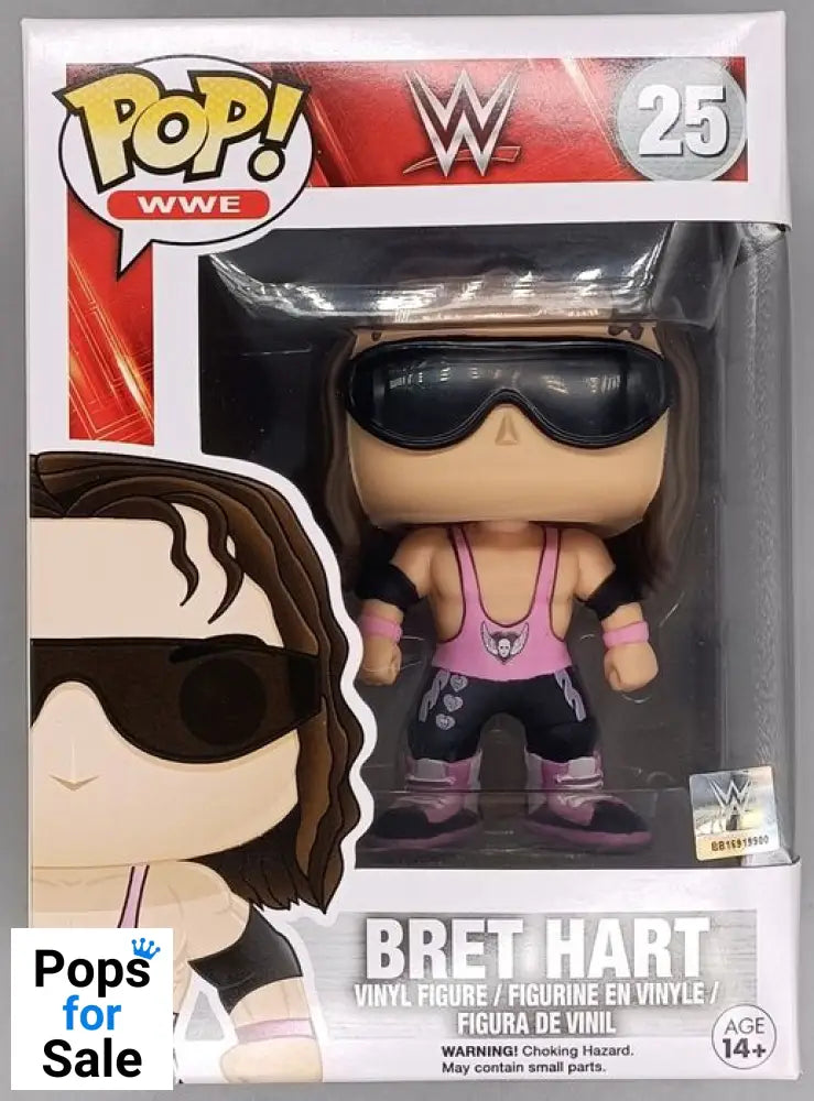 #25 Bret Hart - WWE Funko POP - PopsforSale.co.uk