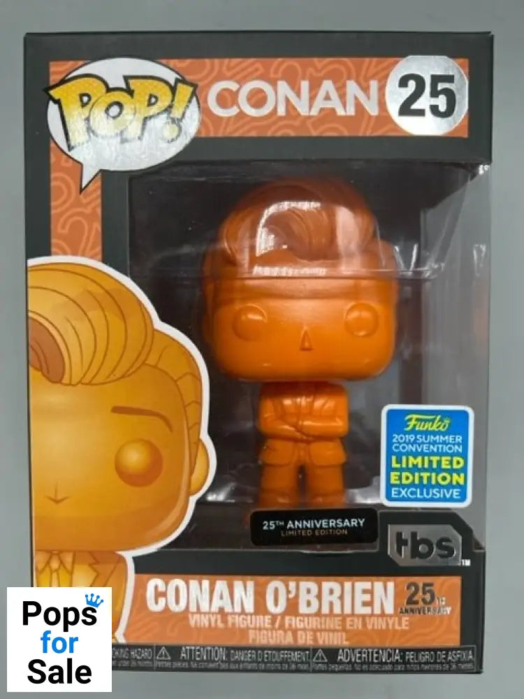 #25 Conan O'Brien (Orange) - Conan - 2019 Con - Box Damaged Funko POP - PopsforSale.co.uk