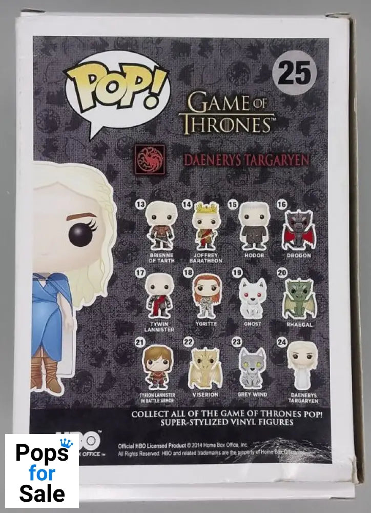 #25 Daenerys Targaryen (Mhysa) Game of Thrones Box Damaged Funko POP - PopsforSale.co.uk