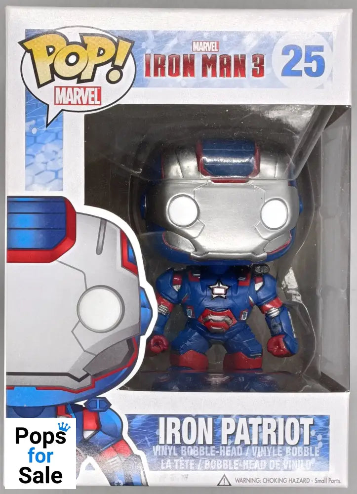 #25 Iron Patriot - Marvel Iron Man 3 Funko POP - PopsforSale.co.uk