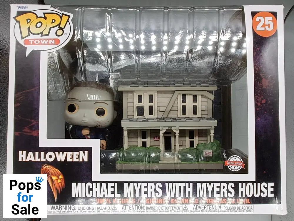 25 Michael Myers with Myers House Horror Town - Funko POP - Box Damaged