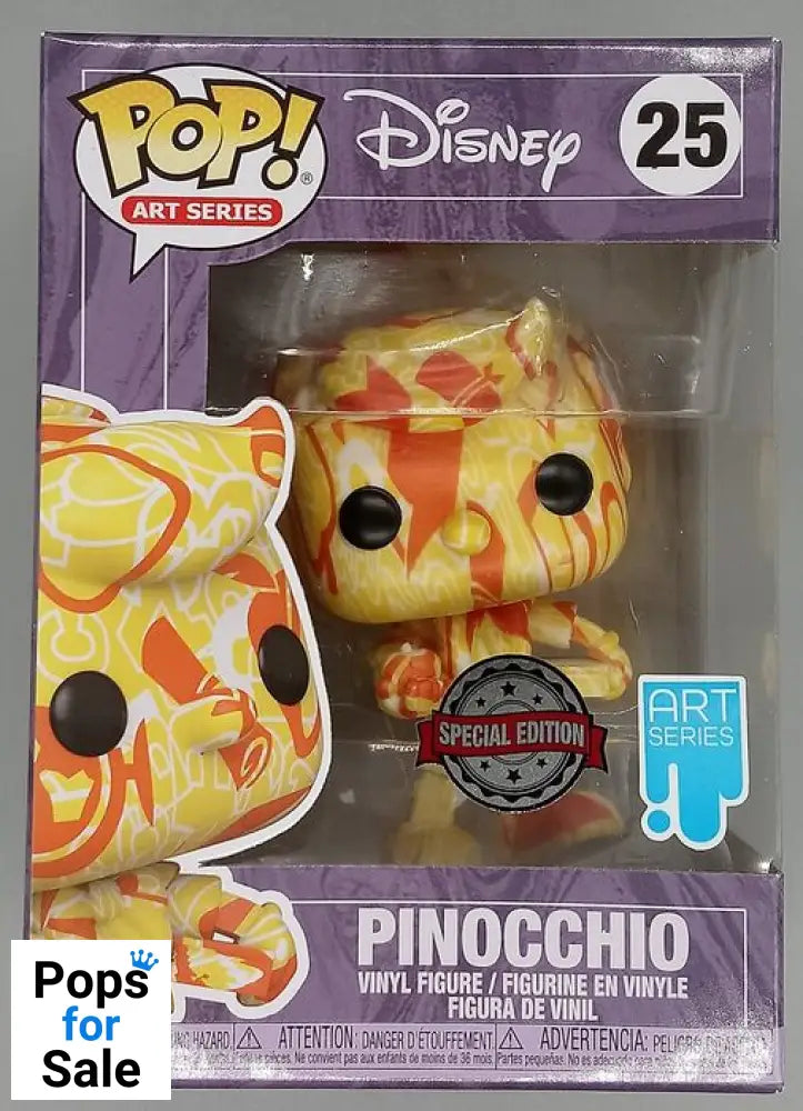 #25 Pinocchio - Disney Art Series New Funko POP - PopsforSale.co.uk