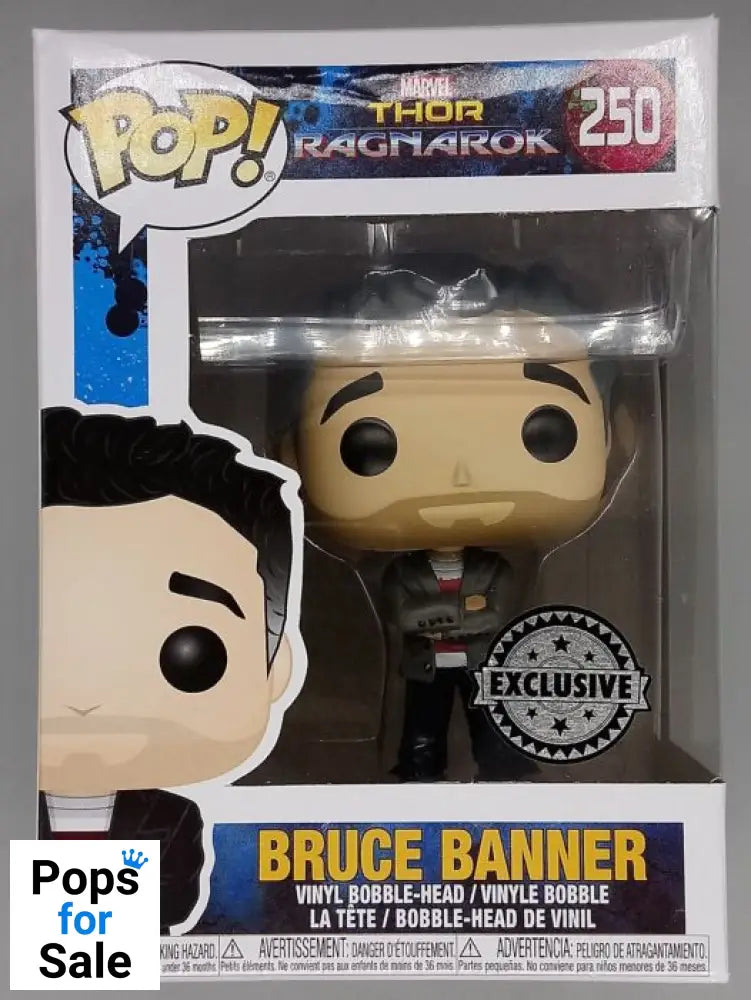 #250 Bruce Banner - Marvel Thor Ragnarok - Box Damaged Funko POP - PopsforSale.co.uk