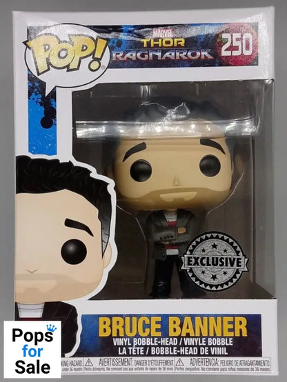 #250 Bruce Banner - Marvel Thor Ragnarok - Box Damaged Funko POP - PopsforSale.co.uk