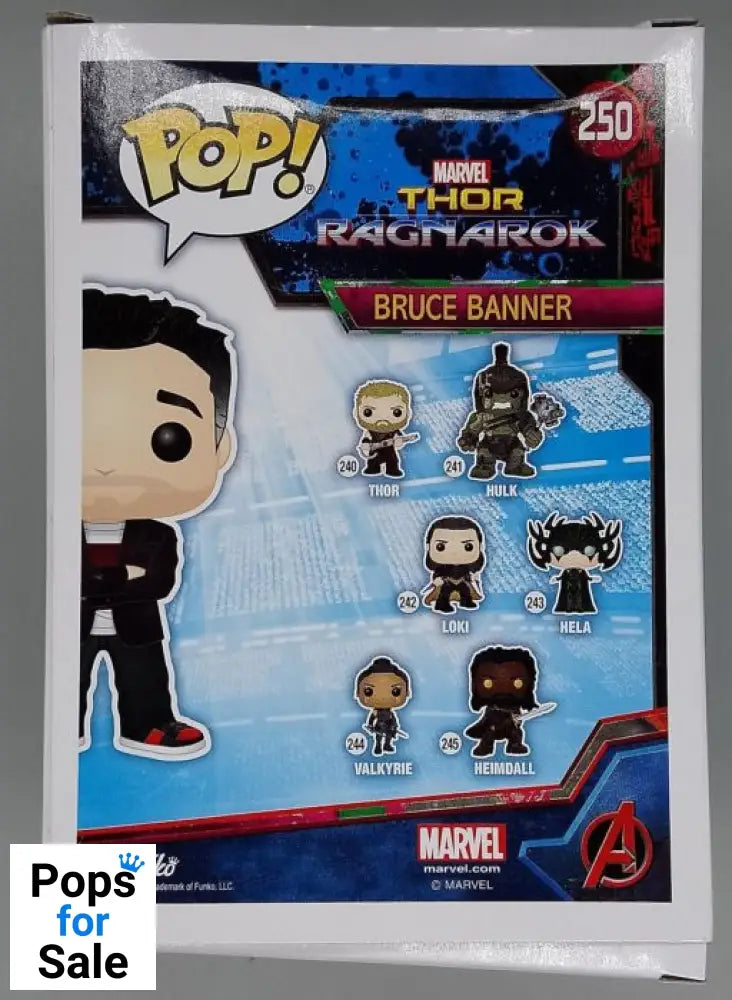 #250 Bruce Banner - Marvel Thor Ragnarok - Box Damaged Funko POP - PopsforSale.co.uk