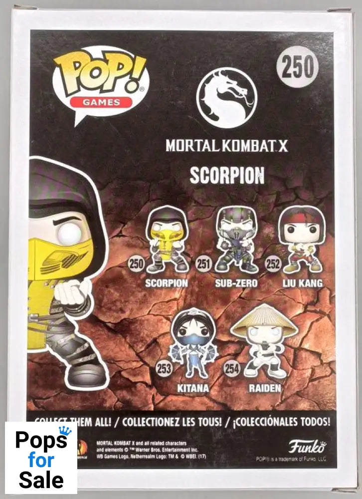 250 Scorpion - Mortal Kombat X Funko POP