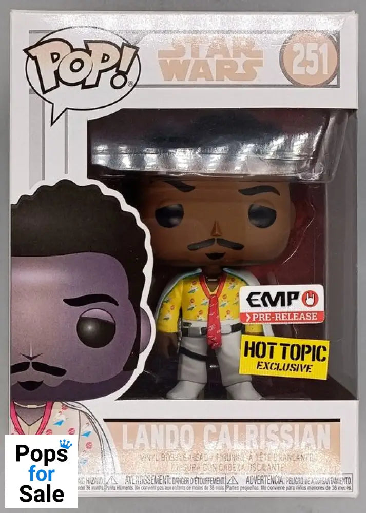 #251 Lando Calrissian (White Outfit) Star Wars - Box Damaged Funko POP