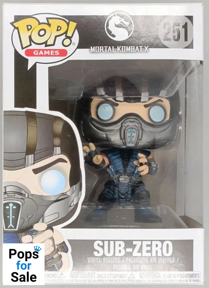 251 Sub-Zero - Mortal Kombat - Funko POP - Box Damaged