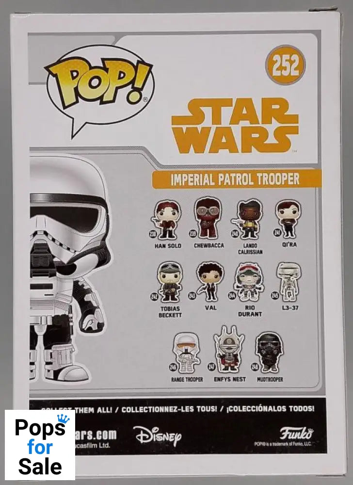 #252 Imperial Patrol Trooper - Star Wars - 2018 Con Funko POP - PopsforSale.co.uk