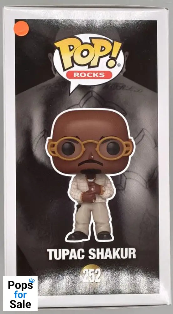 #252 Tupac Shakur (Loyal to the Game) - Rocks - 2Pac Box Damaged Funko POP - PopsforSale.co.uk