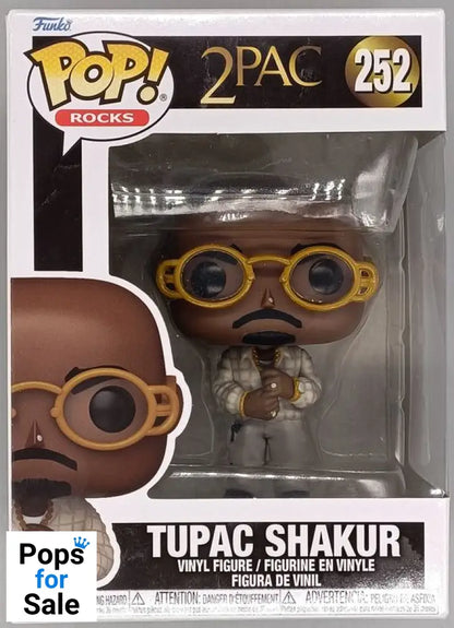 #252 Tupac Shakur (Loyal to the Game) - Rocks - 2Pac Box Damaged Funko POP - PopsforSale.co.uk