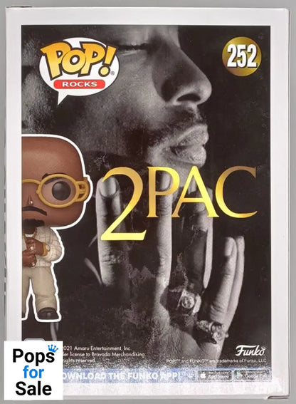 #252 Tupac Shakur (Loyal to the Game) - Rocks - 2Pac Box Damaged Funko POP - PopsforSale.co.uk