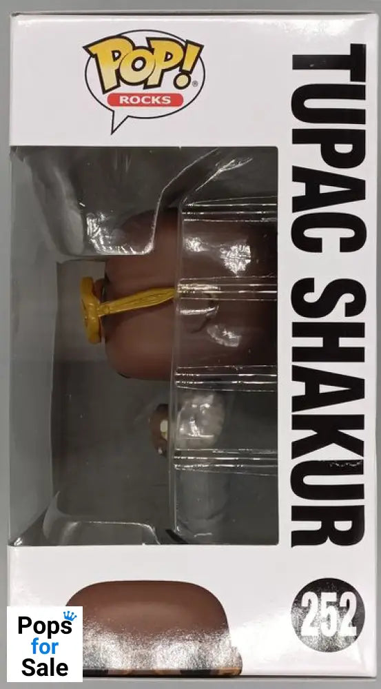 #252 Tupac Shakur (Loyal to the Game) - Rocks - 2Pac Box Damaged Funko POP - PopsforSale.co.uk