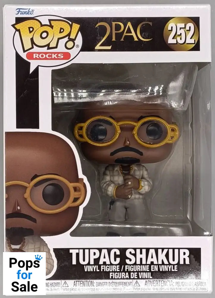 #252 Tupac Shakur (Loyal to the Game) - Rocks - 2Pac Box Damaged Funko POP