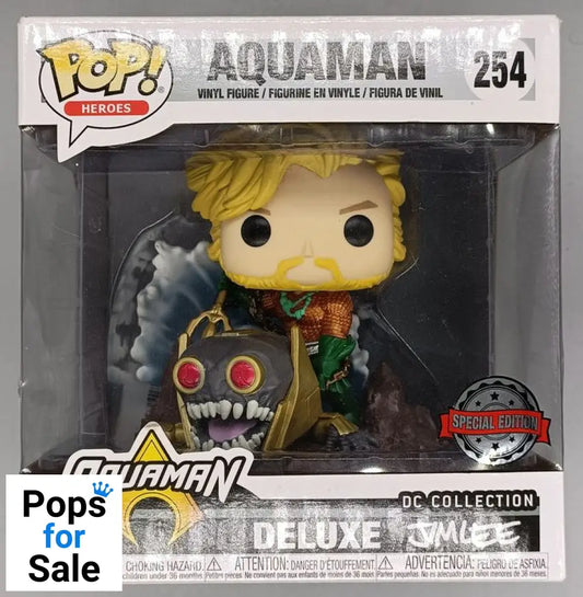 #254 Aquaman - Deluxe - DC Jim Lee - Box Damaged Funko POP