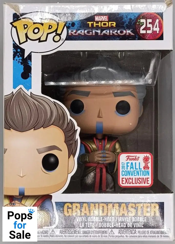 #254 Grandmaster - Marvel Thor Ragnorok 2017 Con Box Damaged Funko POP