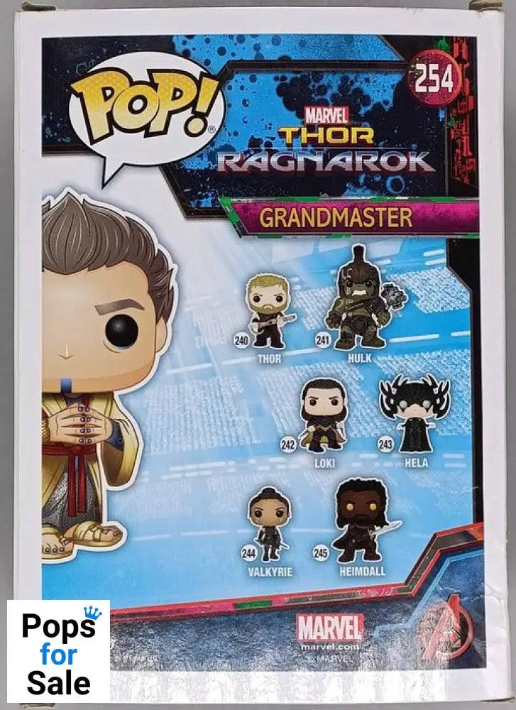 #254 Grandmaster - Marvel Thor Ragnorok 2017 Con Box Damaged Funko POP - PopsforSale.co.uk