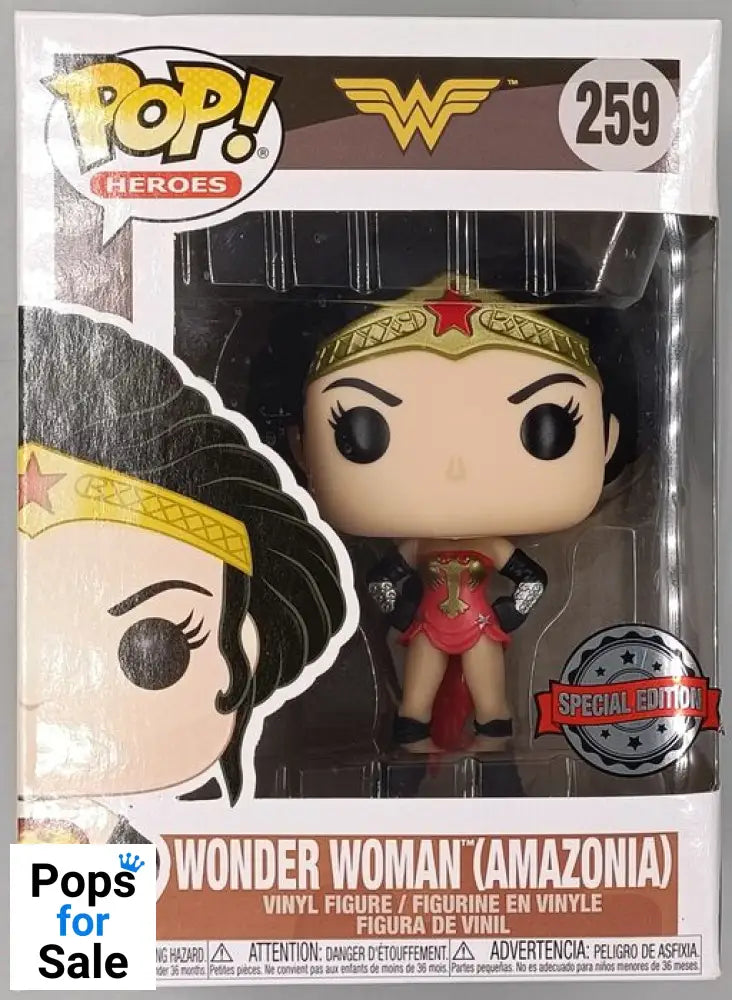 #259 Wonder Woman (Amazonia) - DC Wonder Woman - Box Damaged Funko POP