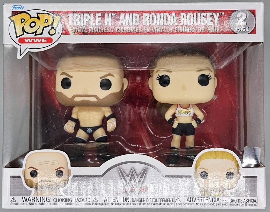 #[2 Pack] Triple H and Ronda Rousey - WWE Funko POP