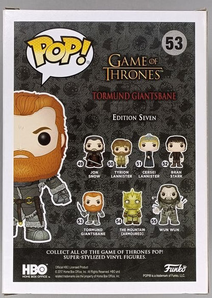 #53 Tormund Giantsbane - Game of Thrones Funko POP