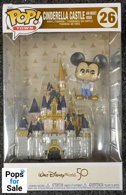 26 Cinderella Castle (and Mickey Mouse) Disney - Town - Funko POP - Box Damaged